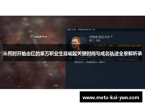 从何时开始走红的莱万职业生涯崛起关键时间与成名轨迹全景解析录